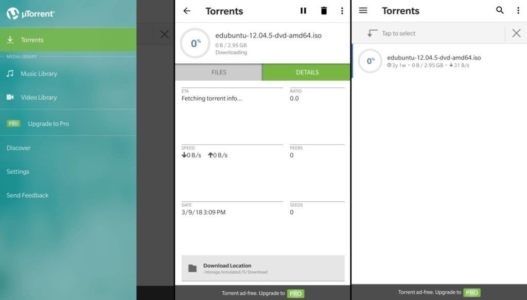 Utorrent for android free